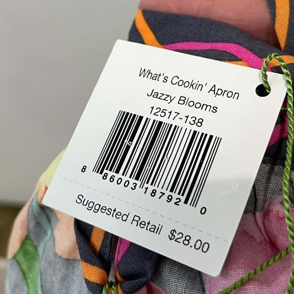 Vera Bradley Whats Cooking Jazzy Bloom Apron NWT - Picture 7 of 7